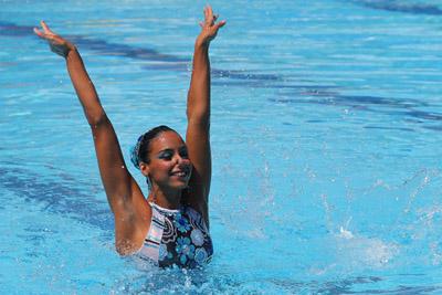 Nathalia Almeida conquistou prata no solo, com 73,978 pontos, atrás somente da canadense Jacqueline Simoneau, com 77,004 / Foto: CBDA / Satiro Sodré